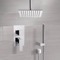 Ceiling Rain Shower System with Handheld, Rain Shower Head, Shower Faucet Set